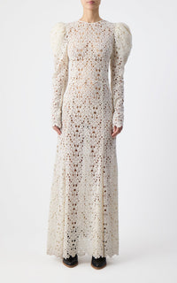 Ivory / Robe Lana en cachemire - Ivory