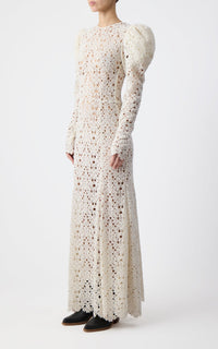 Ivory / Robe Lana en cachemire - Ivory