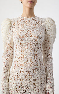 Ivory / Robe Lana en cachemire - Ivory
