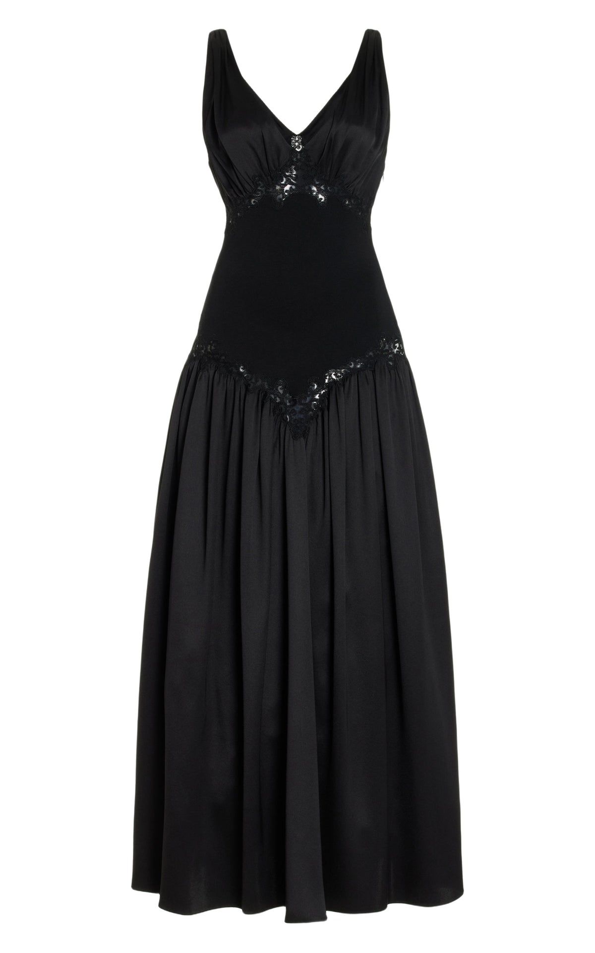 Black / Robe Highland en soie - Black