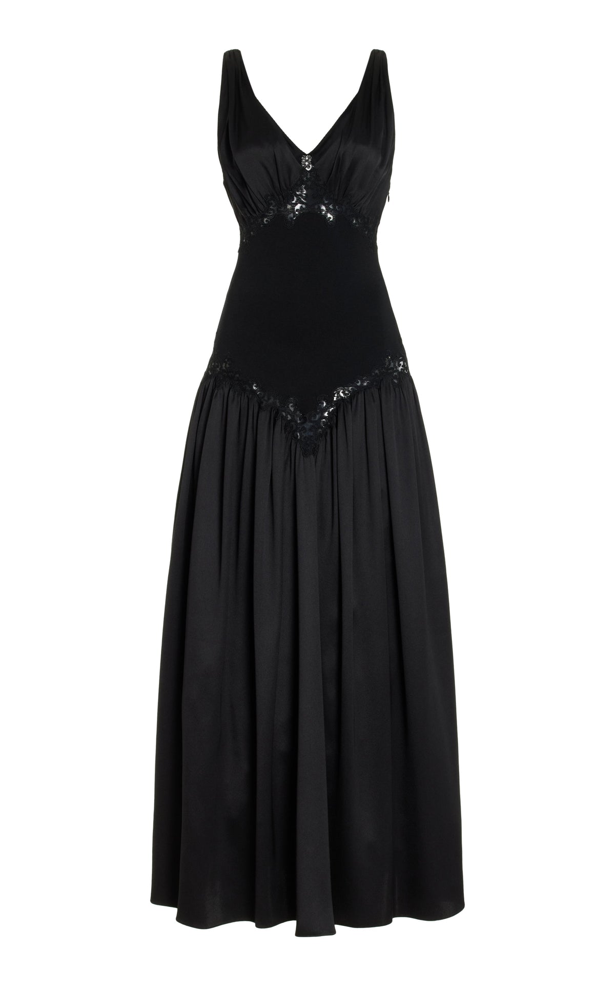 Highland Dress en noir double soie satin