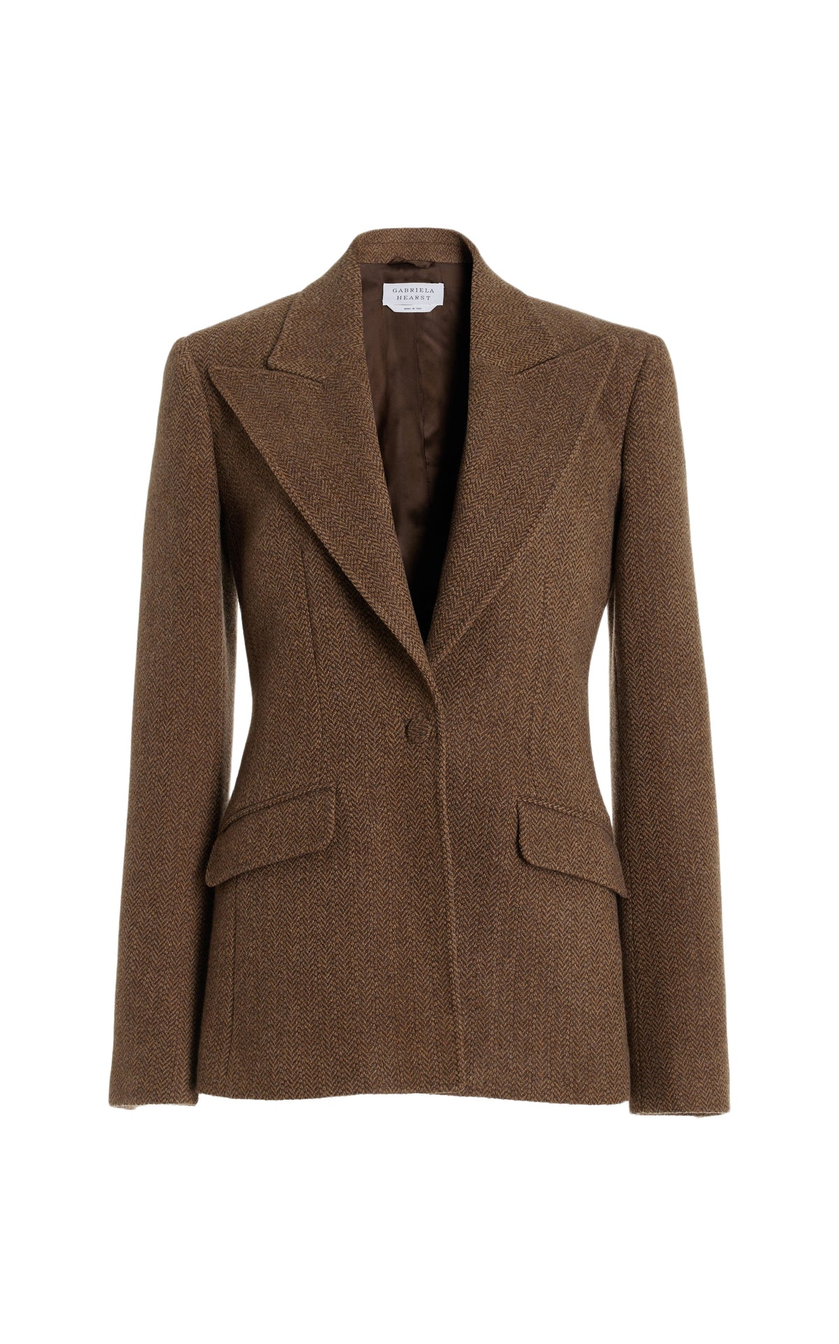 Chocolate Multi / Veste blazer Leiva en laine et cachemire - Chocolate Multi