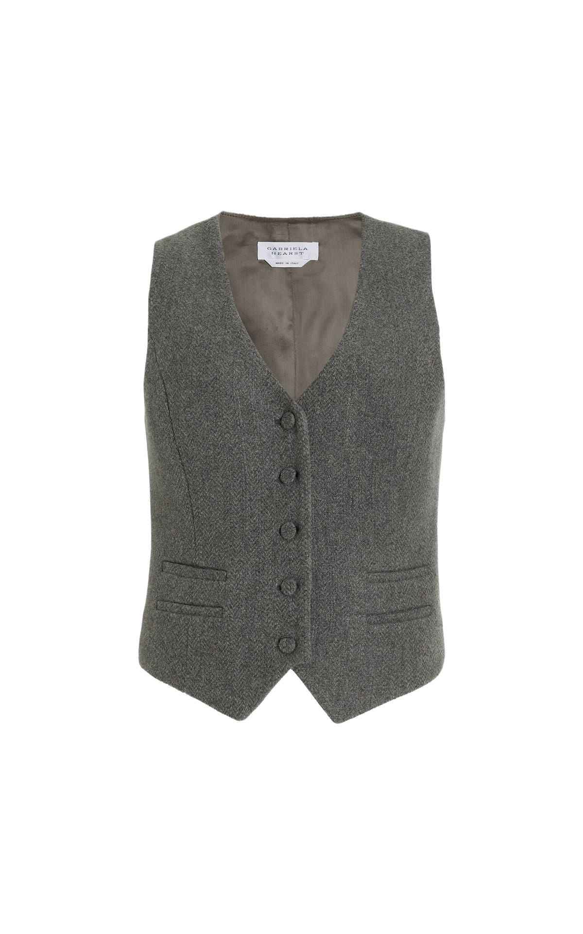 Coleridge wool and cashmere waistcoat - Dark Grey Multi