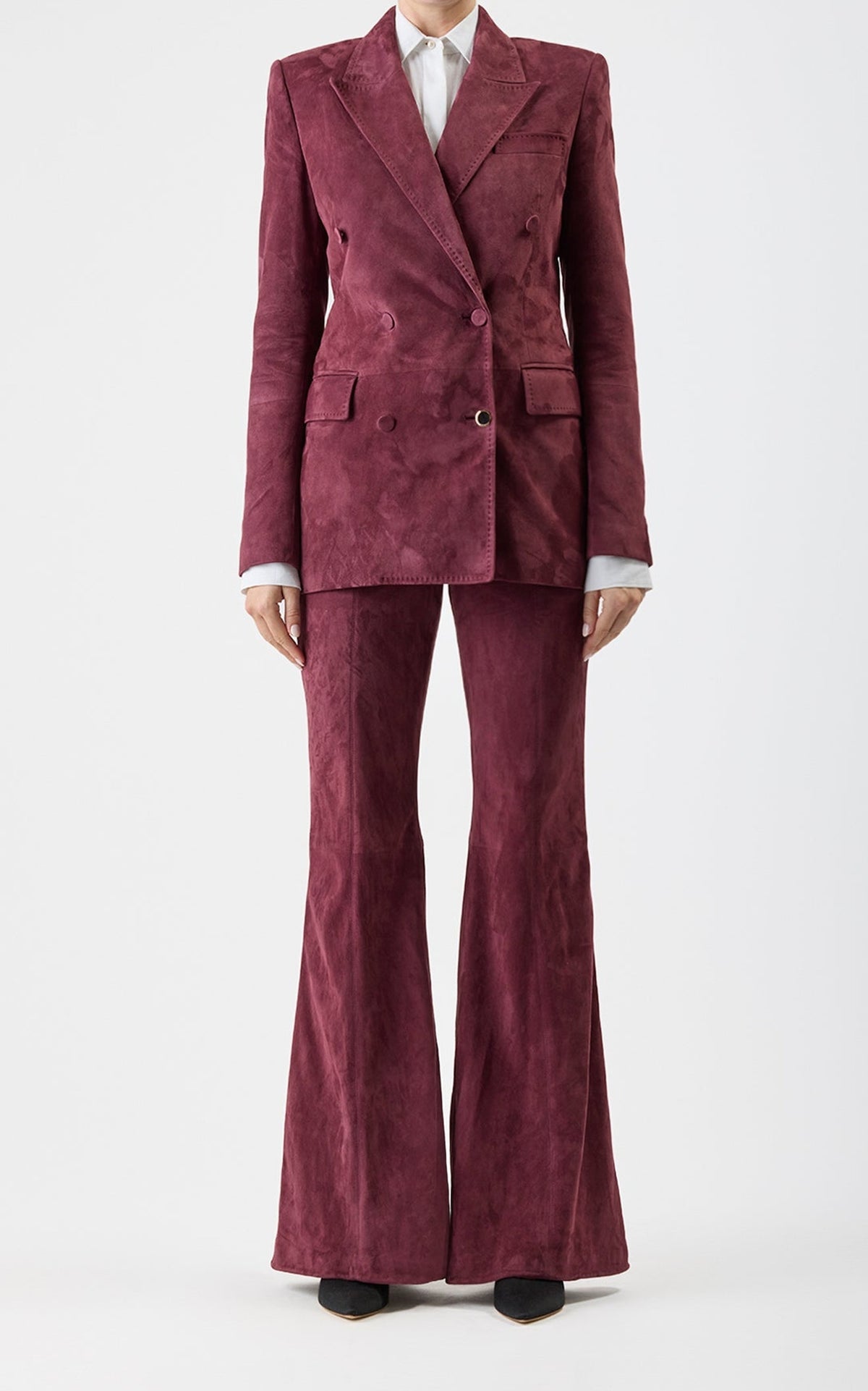 Scarlet Red / Veste blazer Gavin en laine - Scarlet Red