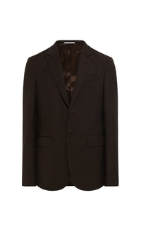 Irving Jacket en chocolat sportwear laine
