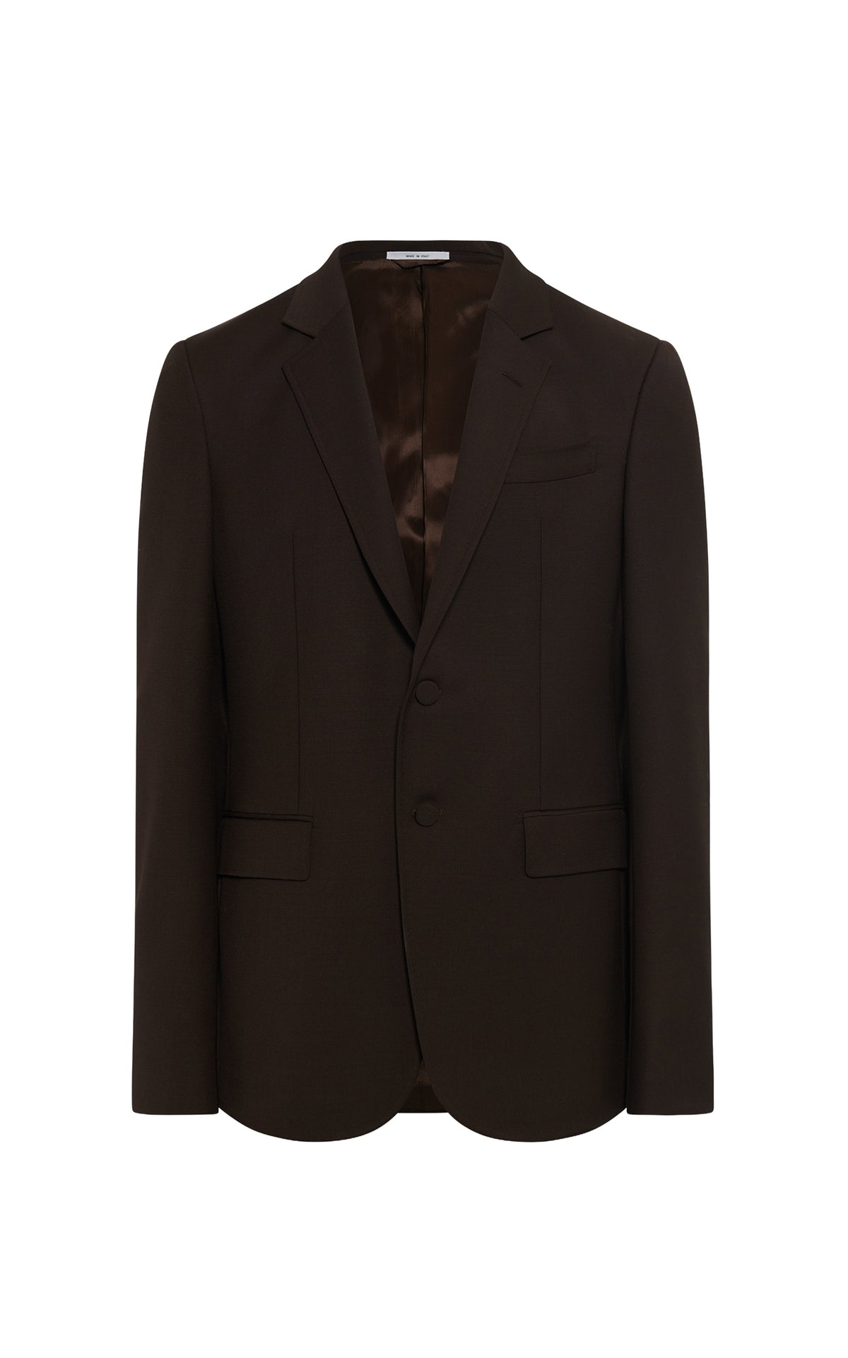 Irving Jacket en chocolat sportwear laine