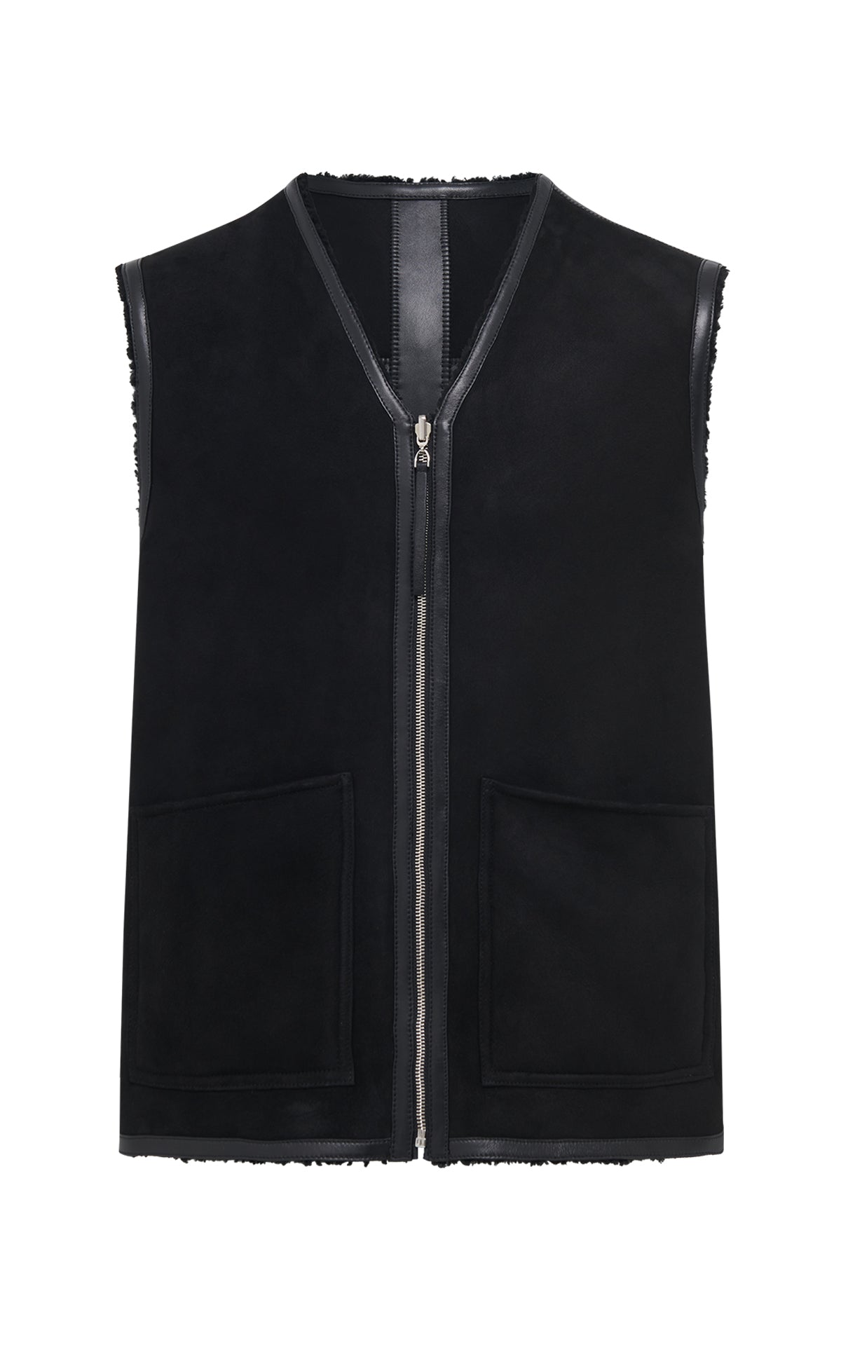 Black / Veston réversible Snowdon en cuir - Black