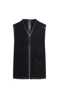 Black / Veston réversible Snowdon en cuir - Black