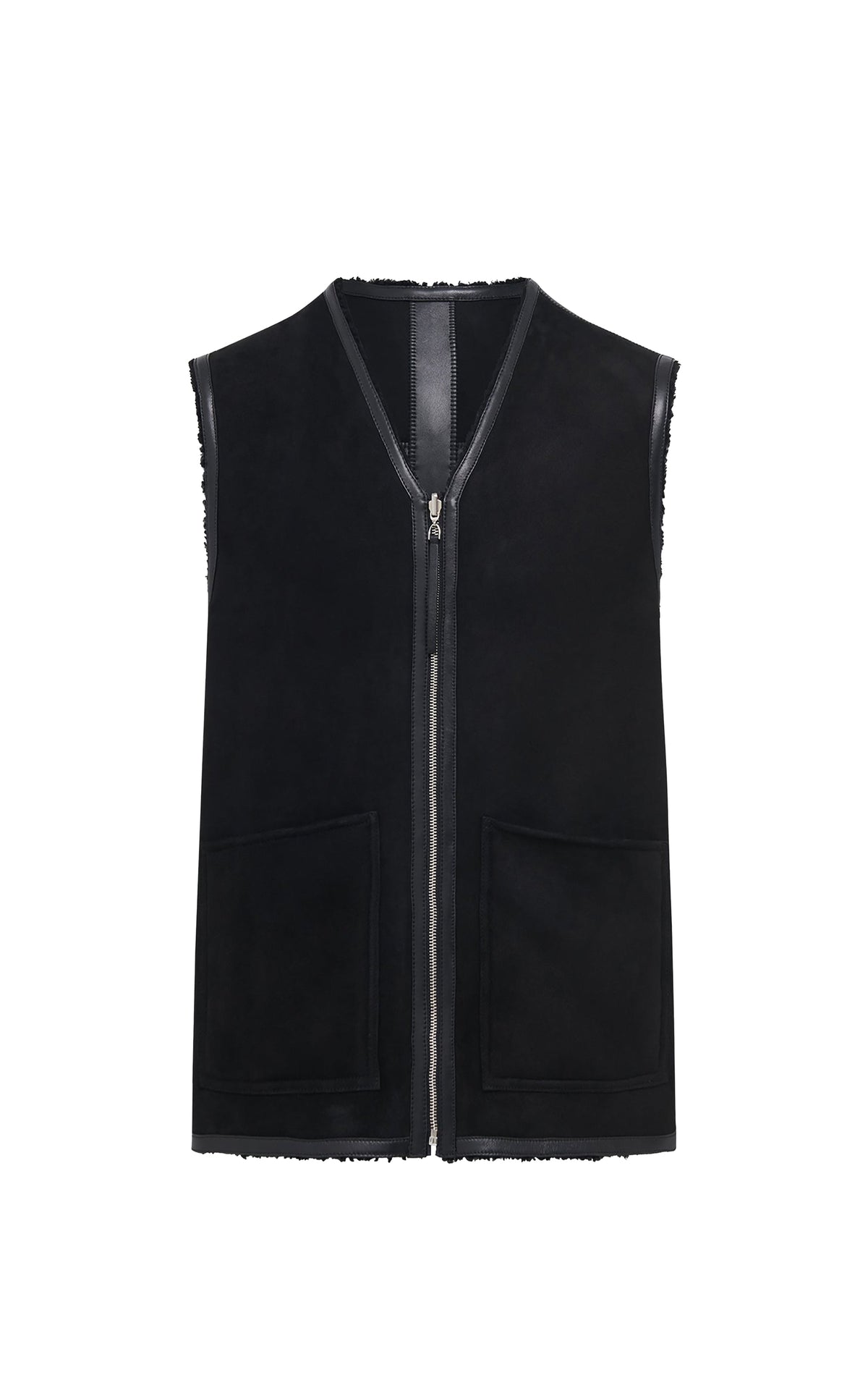 Black / Veston réversible Snowdon en cuir - Black