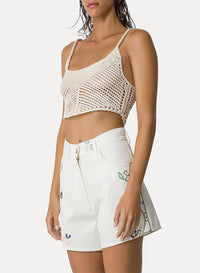Cordonnet top - Avorio