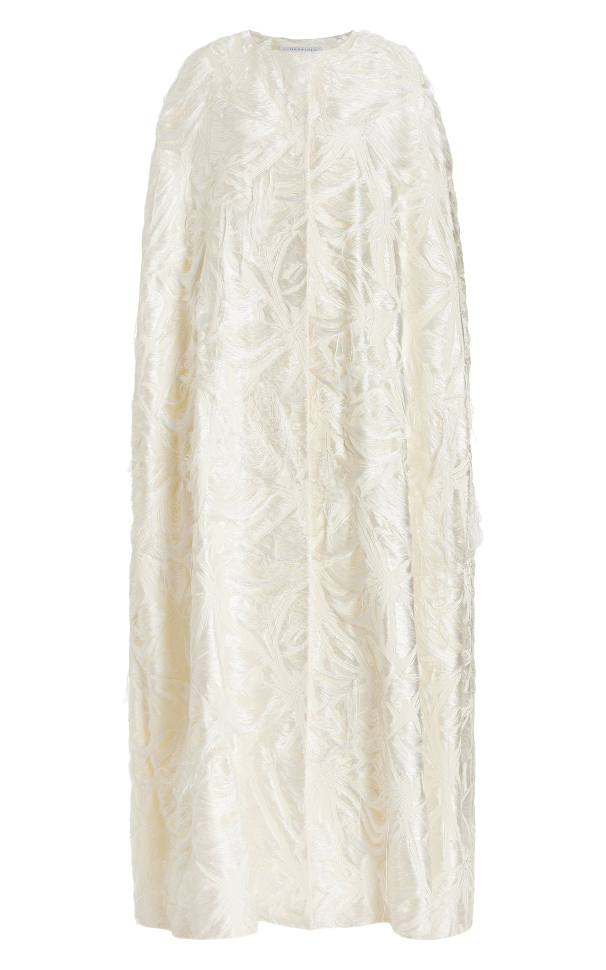 Ivory / Manteau cape Hillman en soie - Ivory
