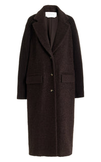 Chocolate / Manteau Charles en cachemire et laine - Chocolate