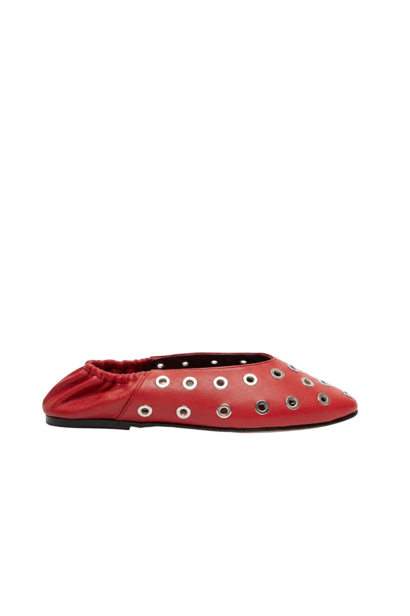 Ballerines Charlotte en cuir - Rouge