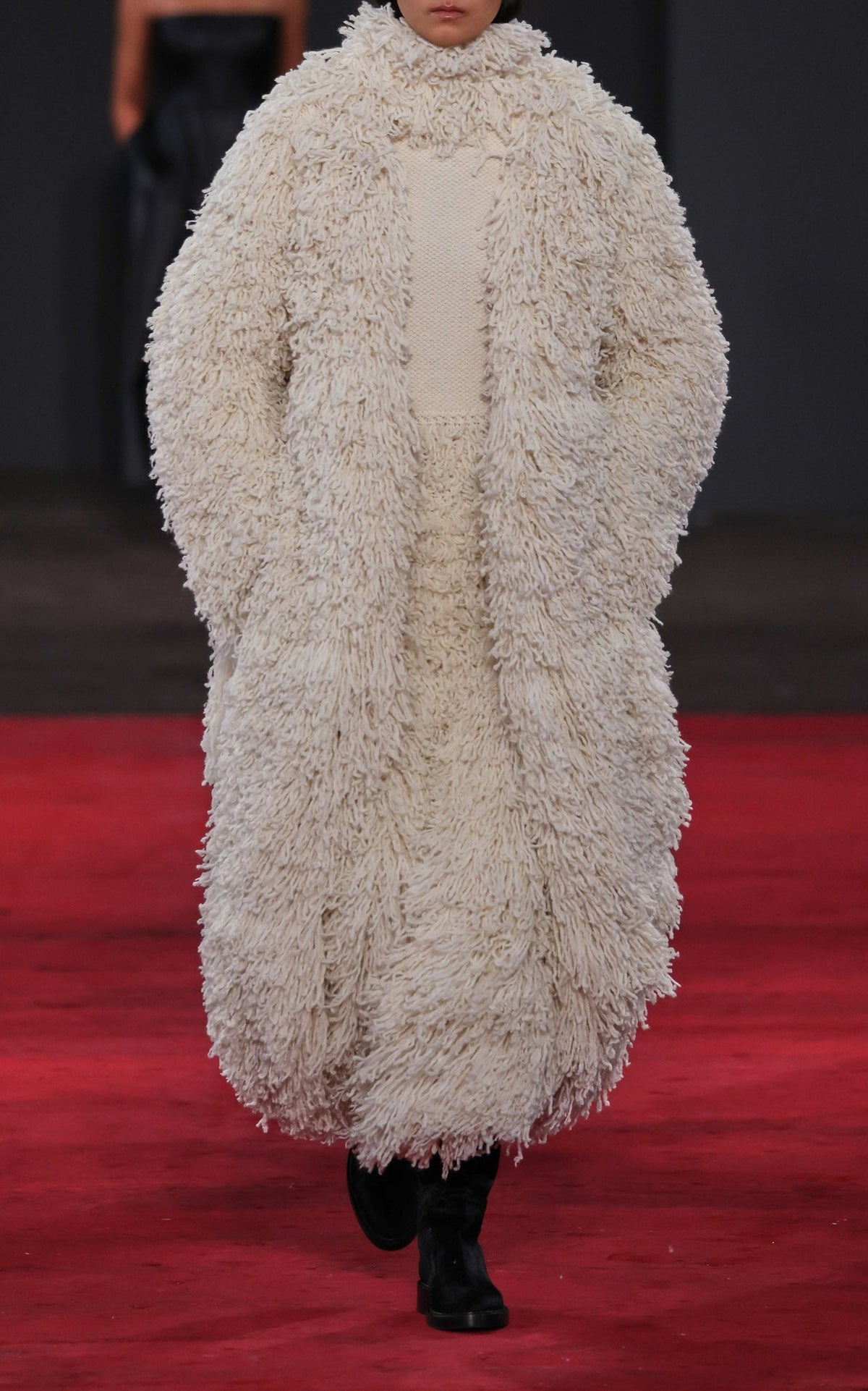 Ivory / Écharpe Hargreaves en laine et cachemire - Ivory