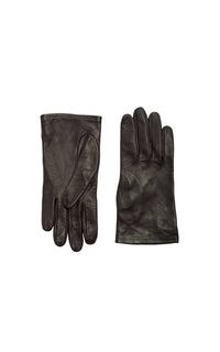 Black / Gants courts Wessex en cuir - Black