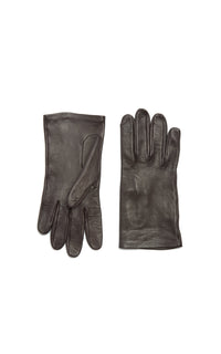 Chocolate / Gants courts Wessex en cuir - Chocolate