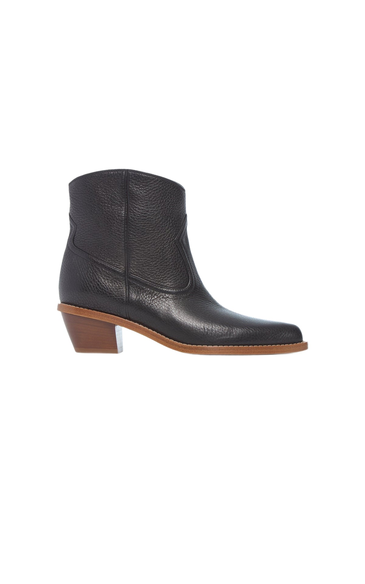 Black / Bottes à talons Leduc en cuir - Black