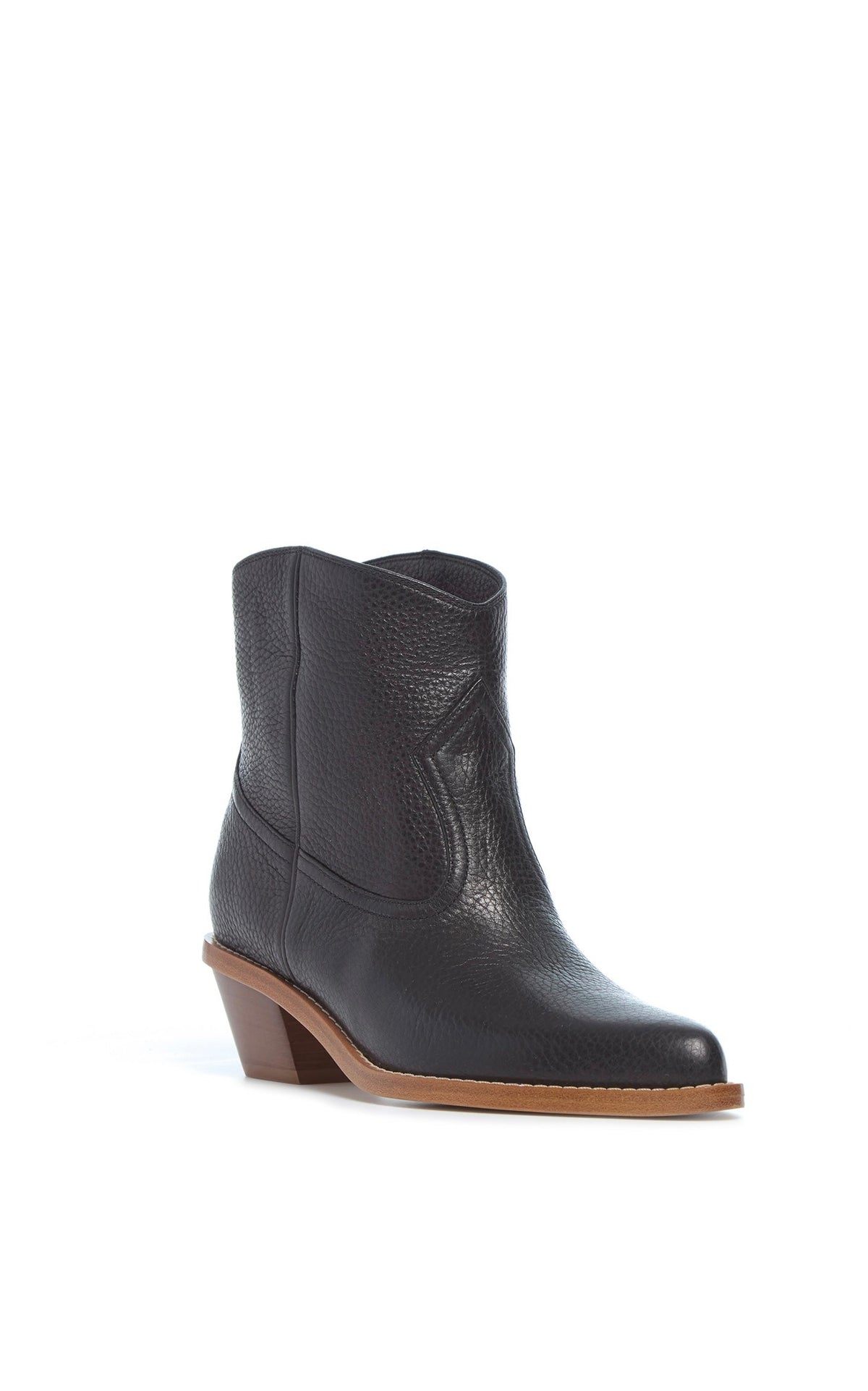 Black / Bottes à talons Leduc en cuir - Black