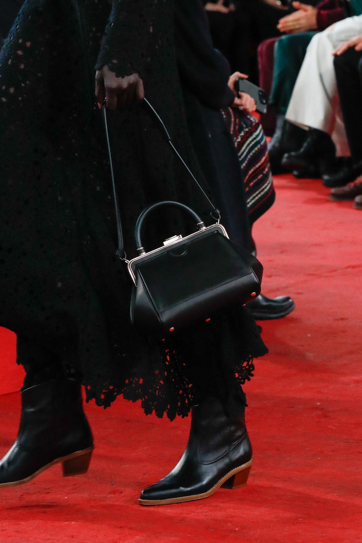 Leduc Boot en noir cervo deerskin cuir