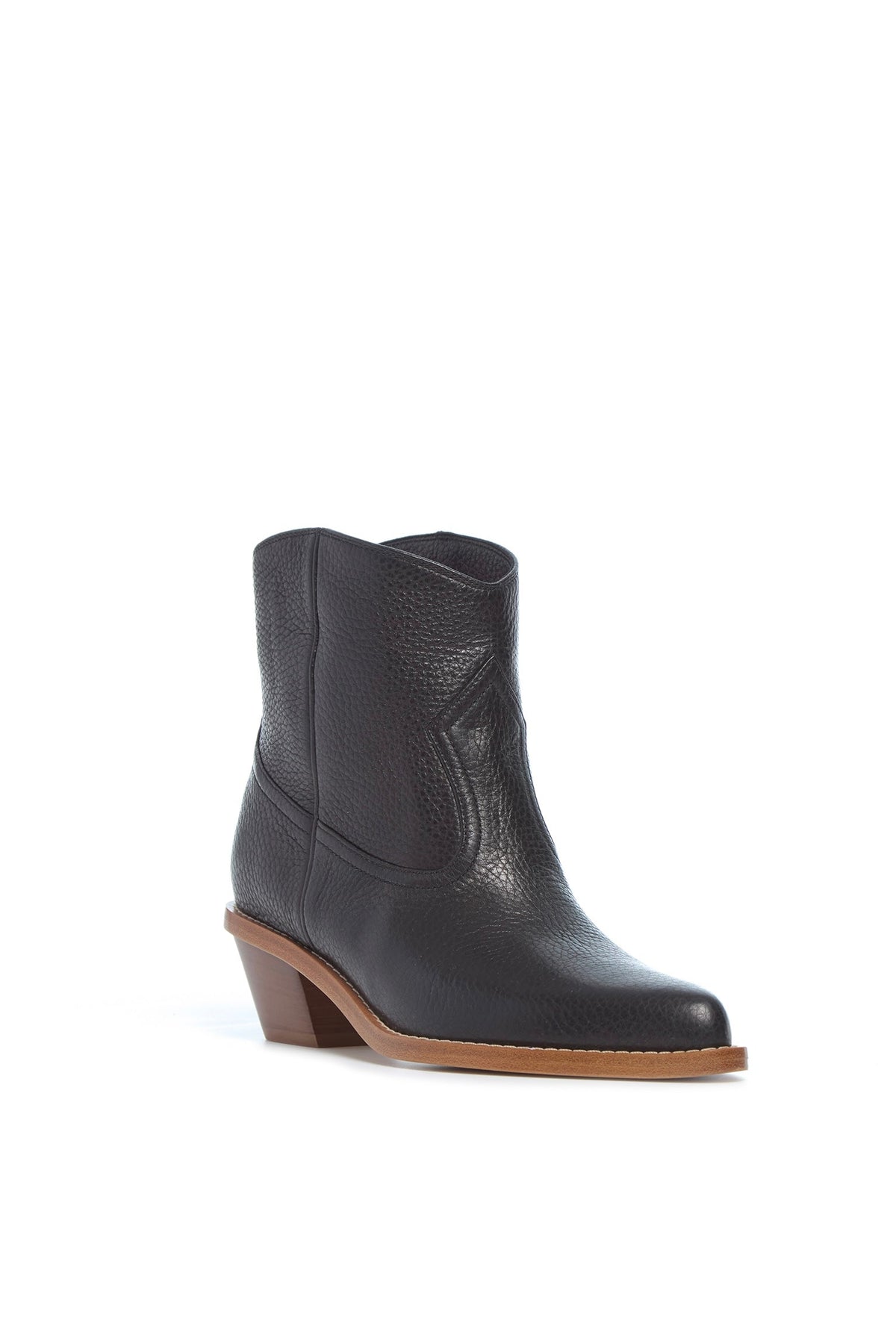 Leduc Boot en noir cervo deerskin cuir