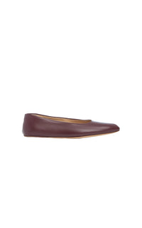 Bordeaux / Ballerines Andre en cuir - Bordeaux