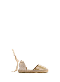 Espadrilles in lamé fabric - Gold