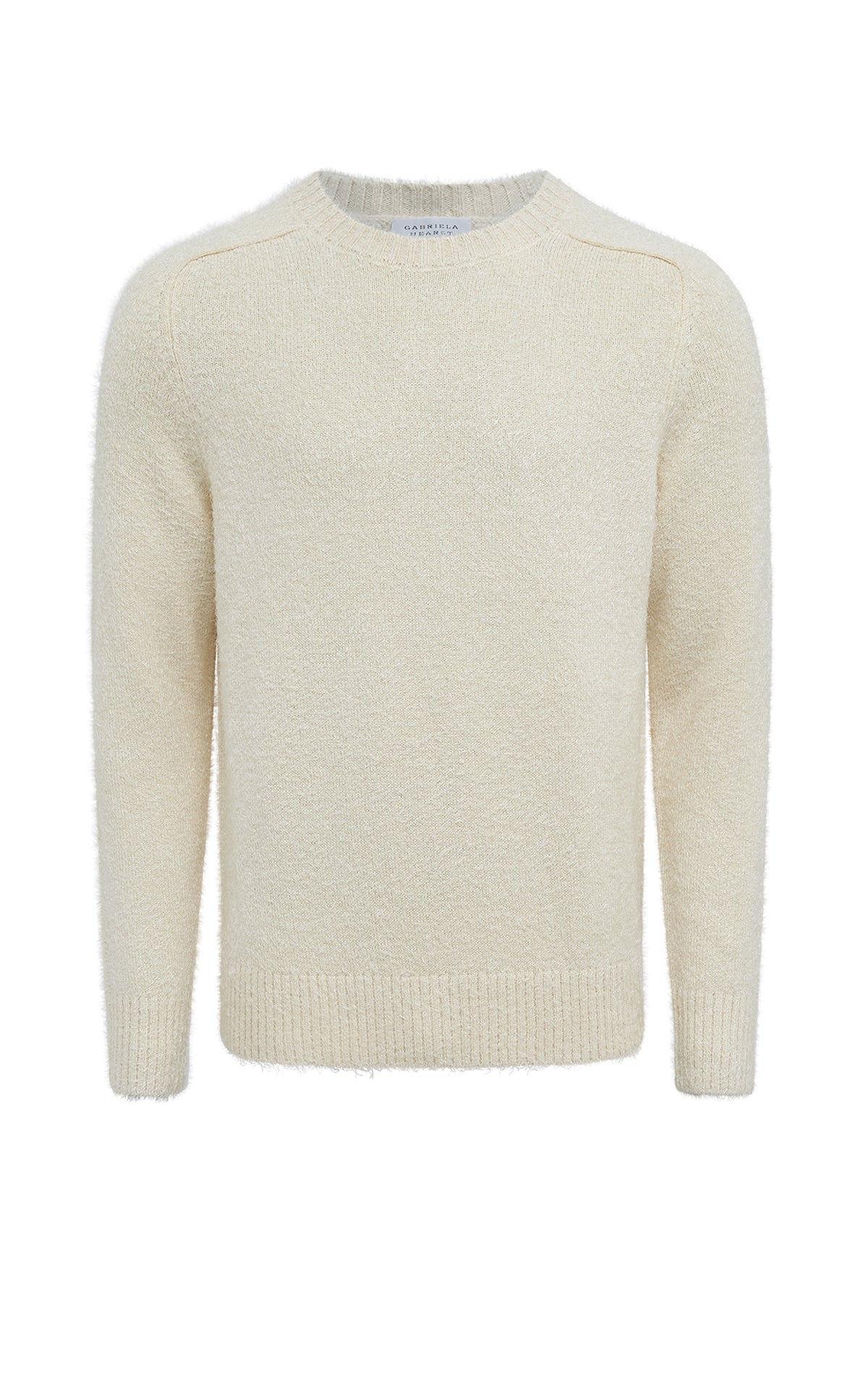 Ivory / Pull col rond Shorehan en soie et cachemire - Ivory
