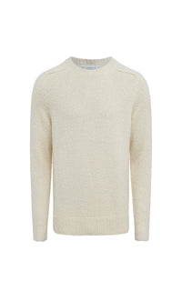 Ivory / Pull col rond Shorehan en soie et cachemire - Ivory