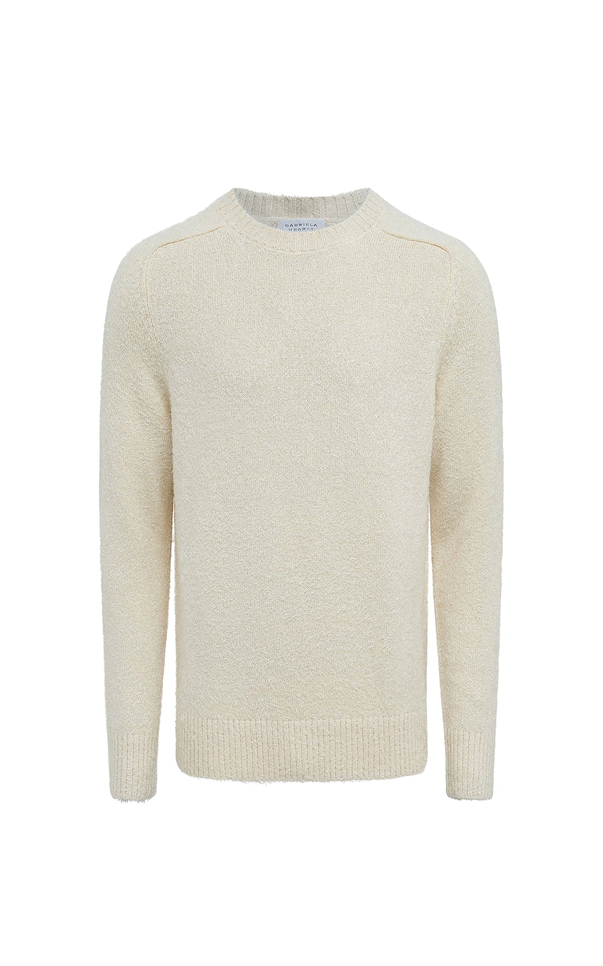 Ivory / Pull col rond Shorehan en soie et cachemire - Ivory