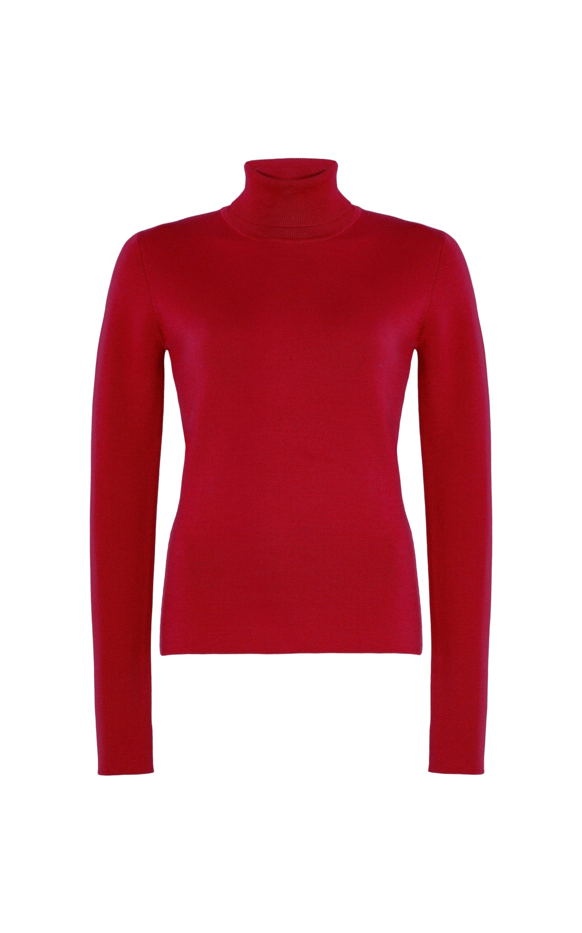 Scarlet Red / Pull à col roulé May en laine - Scarlet Red