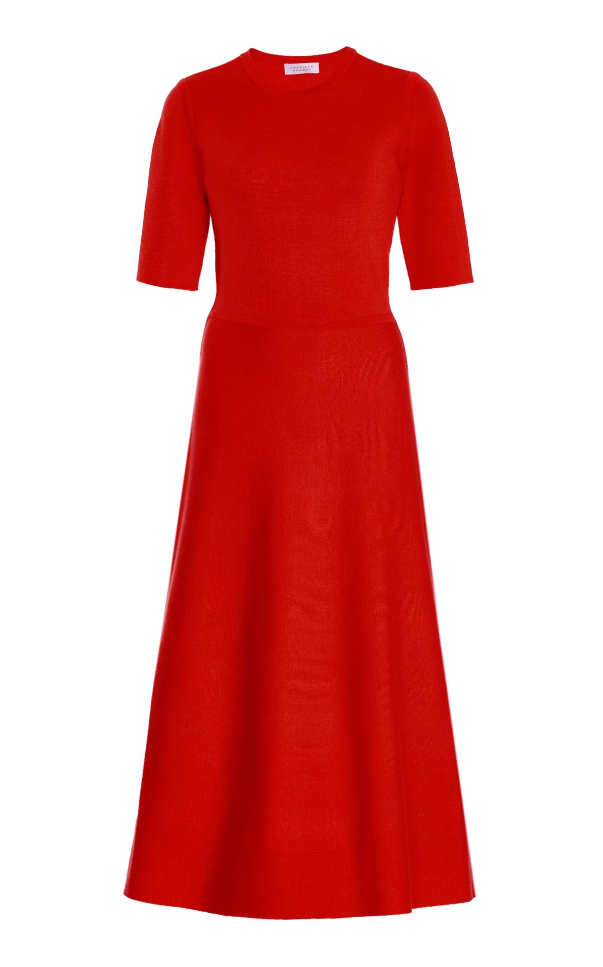 Scarlet Red / Robe Seymore en laine - Scarlet Red