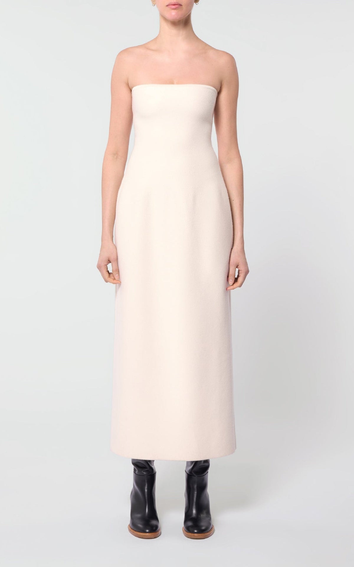 Ivory / Robe Immanuel en laine - Ivory