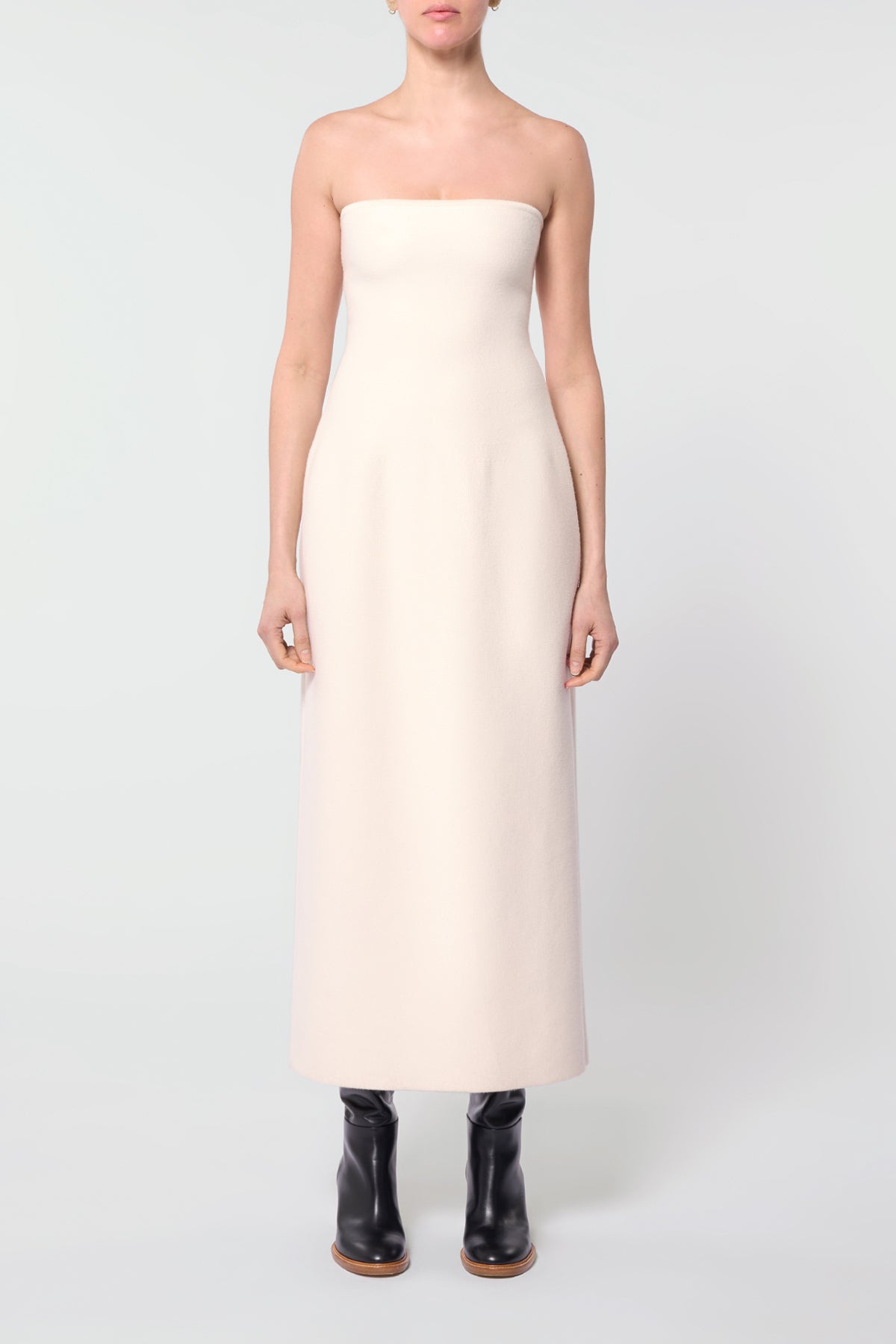 Ivory / Robe Immanuel en laine - Ivory