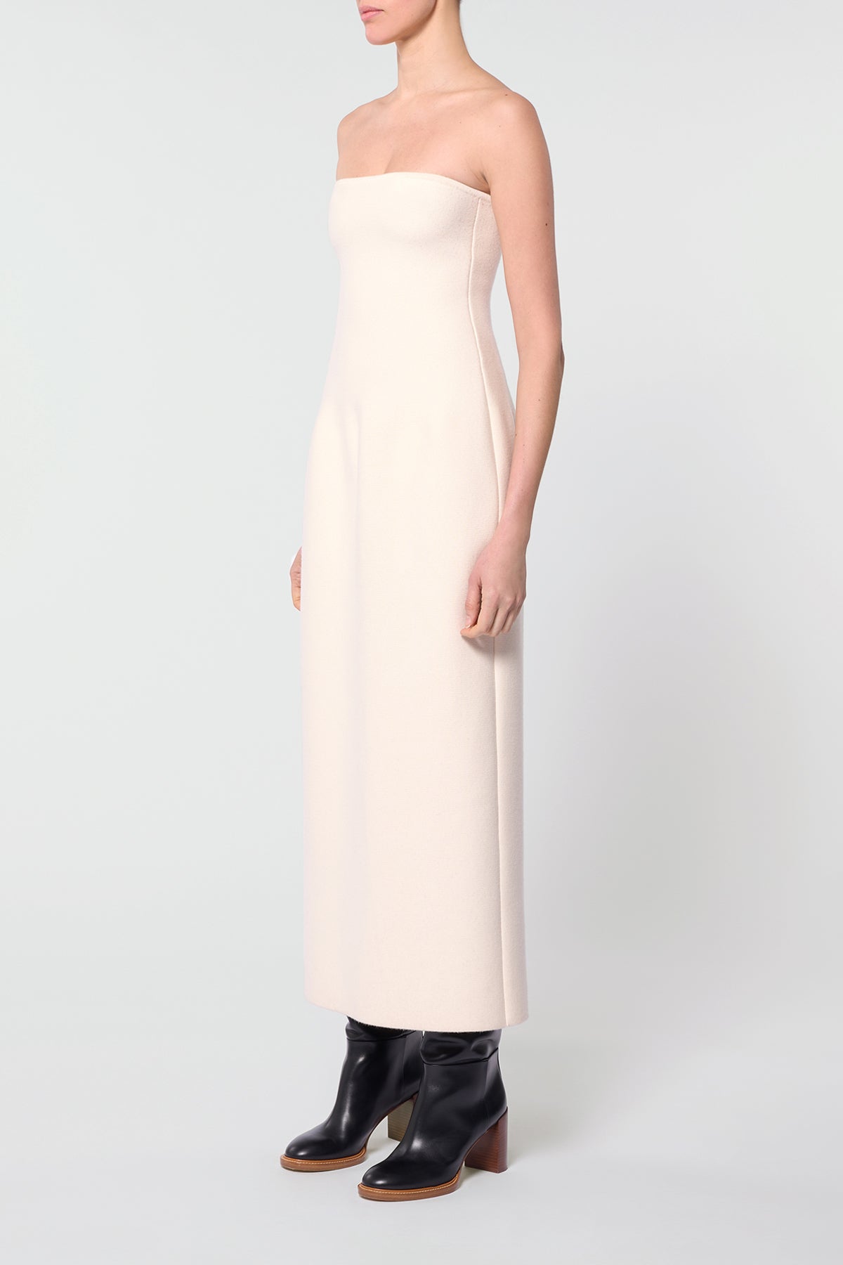 Ivory / Robe Immanuel en laine - Ivory