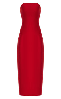 Scarlet Red / Robe Immanuel en laine - Scarlet Red
