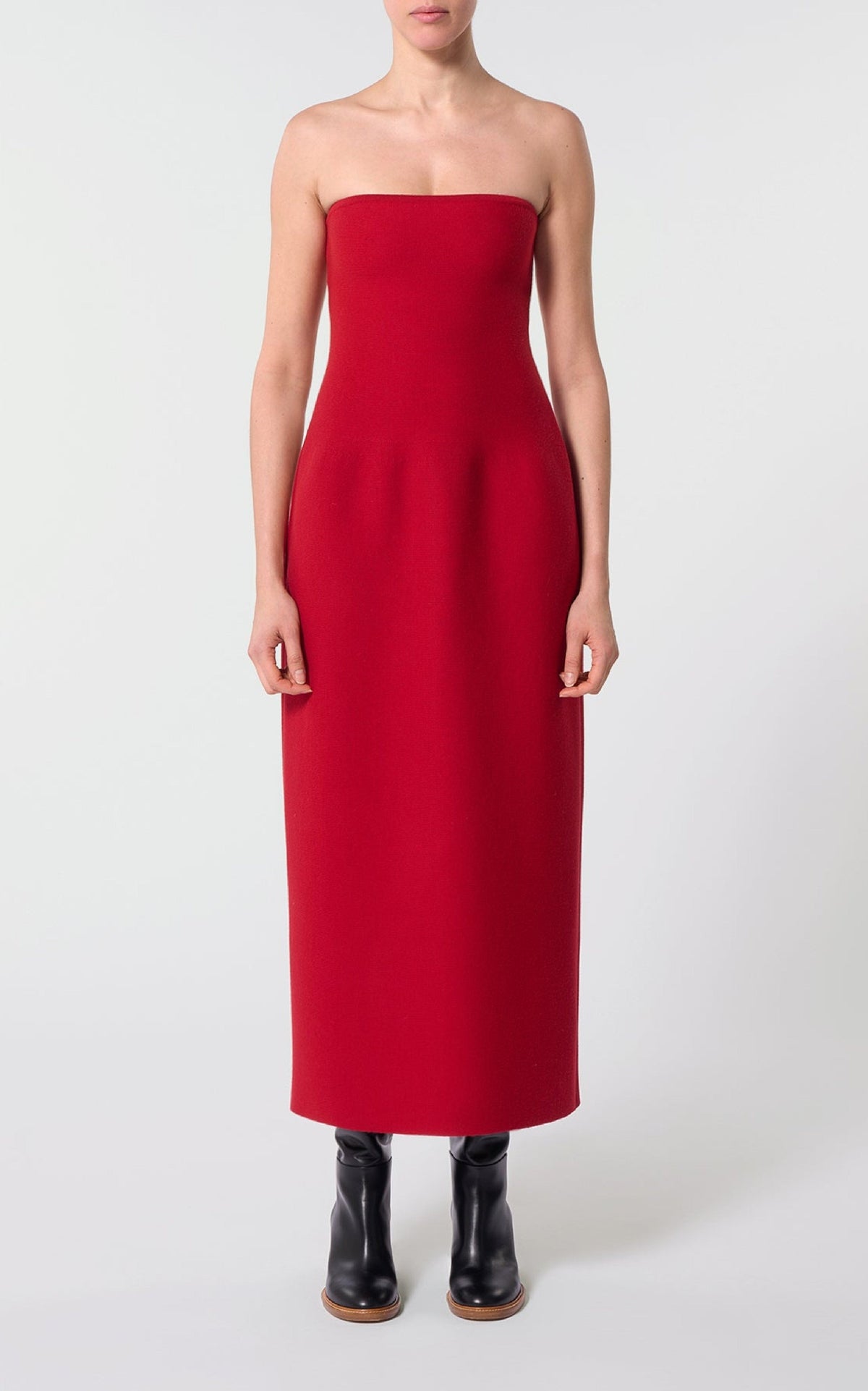 Scarlet Red / Robe Immanuel en laine - Scarlet Red