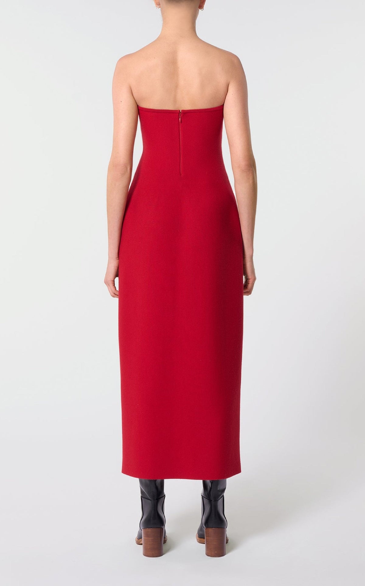 Scarlet Red / Robe Immanuel en laine - Scarlet Red