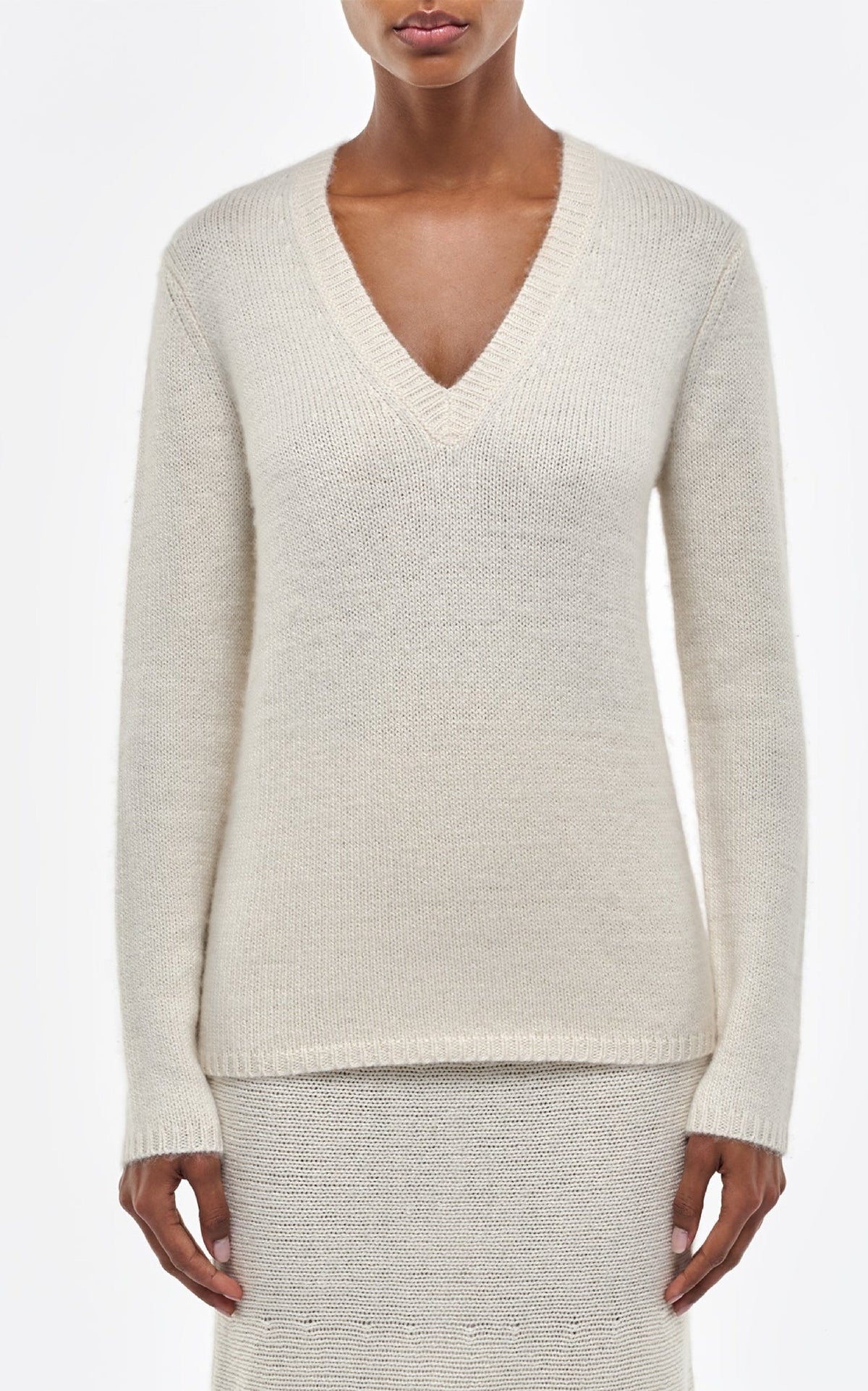 Ivory / Pull Isiah en cachemire - Ivory