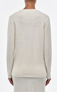 Ivory / Pull Isiah en cachemire - Ivory