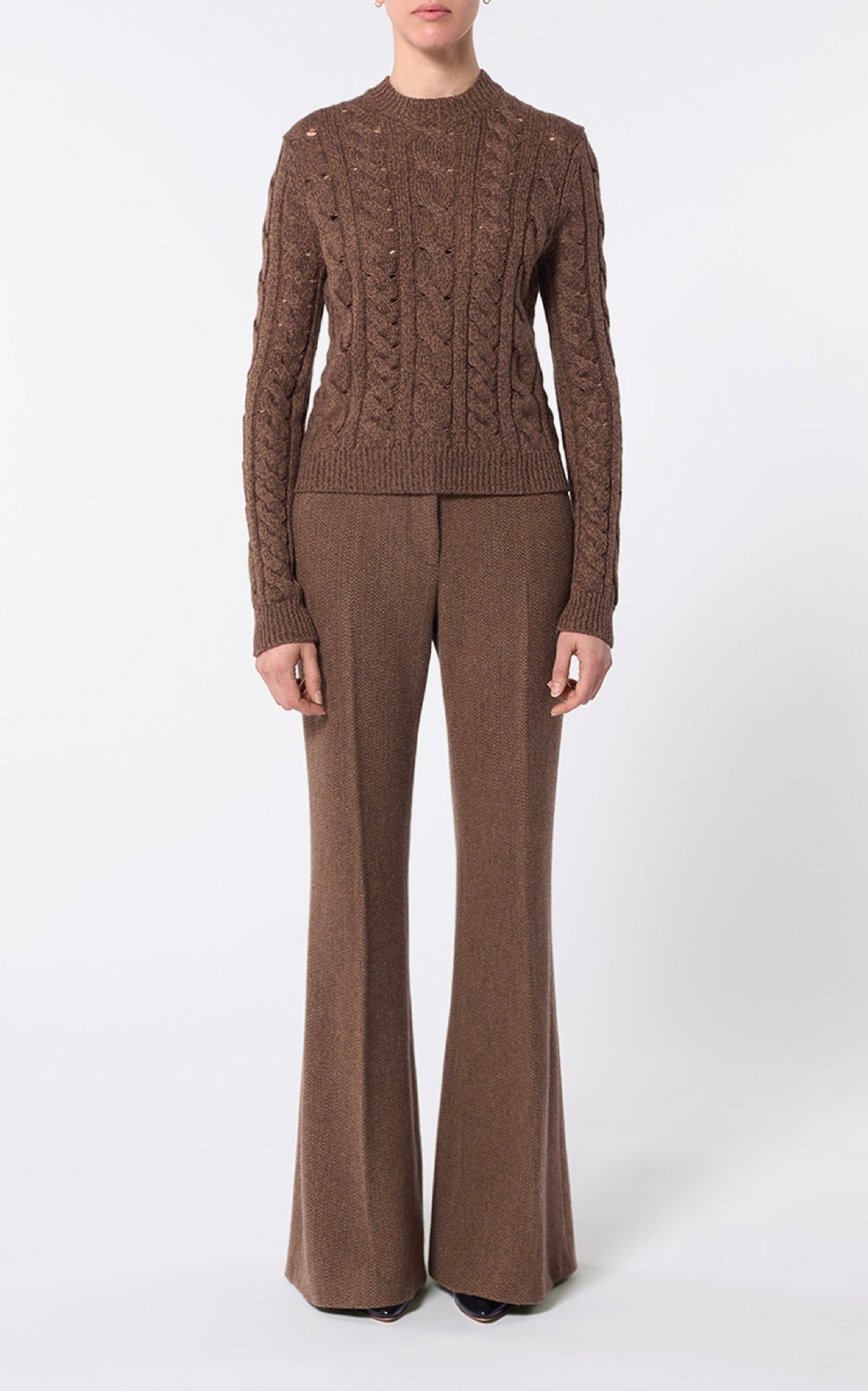 Anthea Sweater en chocolat multicolore wes