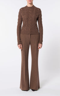 Chocolate Multi / Pull Anthea en cachemire - Chocolate Multi