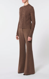 Anthea Sweater en chocolat multicolore wes