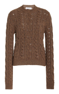 Chocolate Multi / Pull Anthea en cachemire - Chocolate Multi