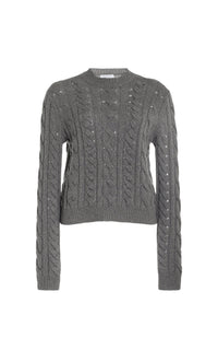 Dark Grey Multi / Pull Anthea en cachemire - Dark Grey Multi