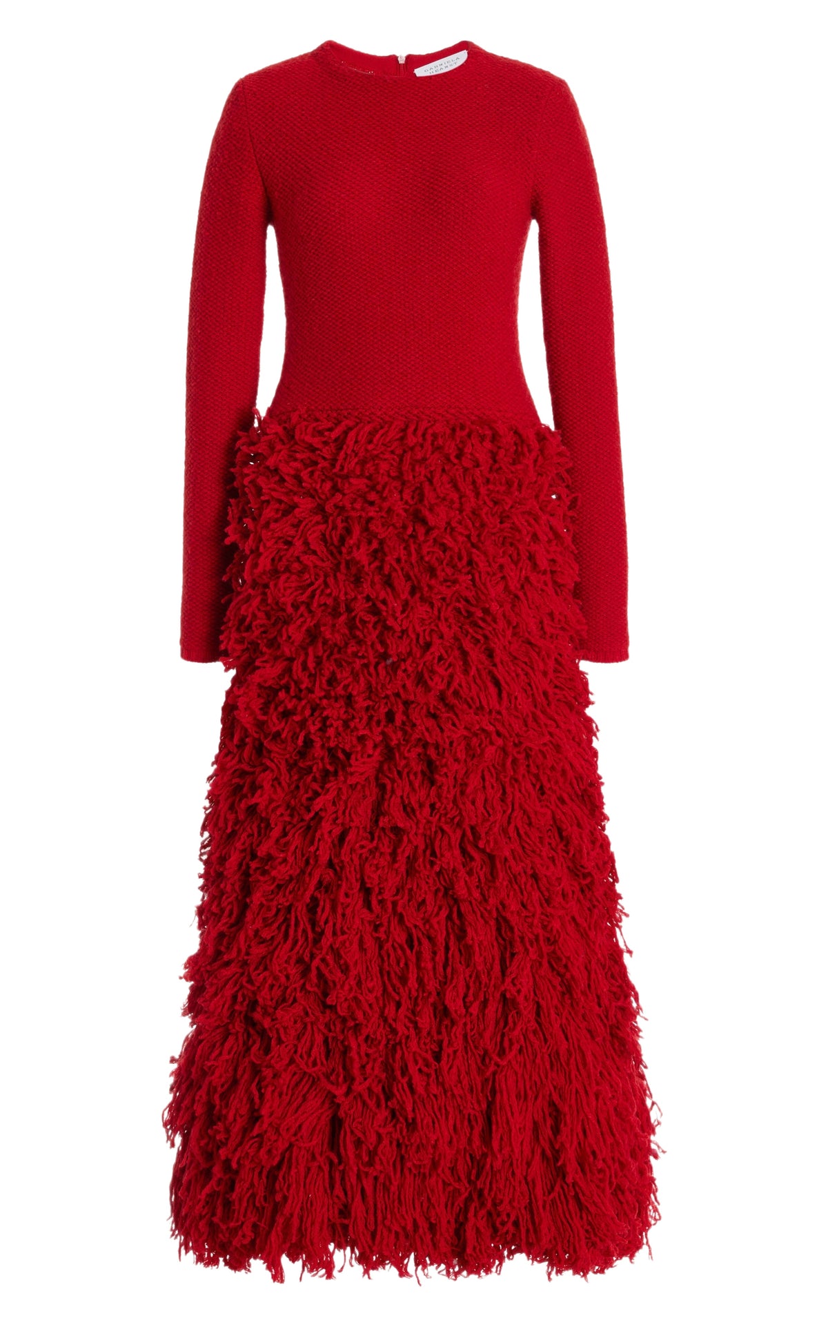 Scarlet Red / Robe Turner en laine et cachemire - Scarlet Red