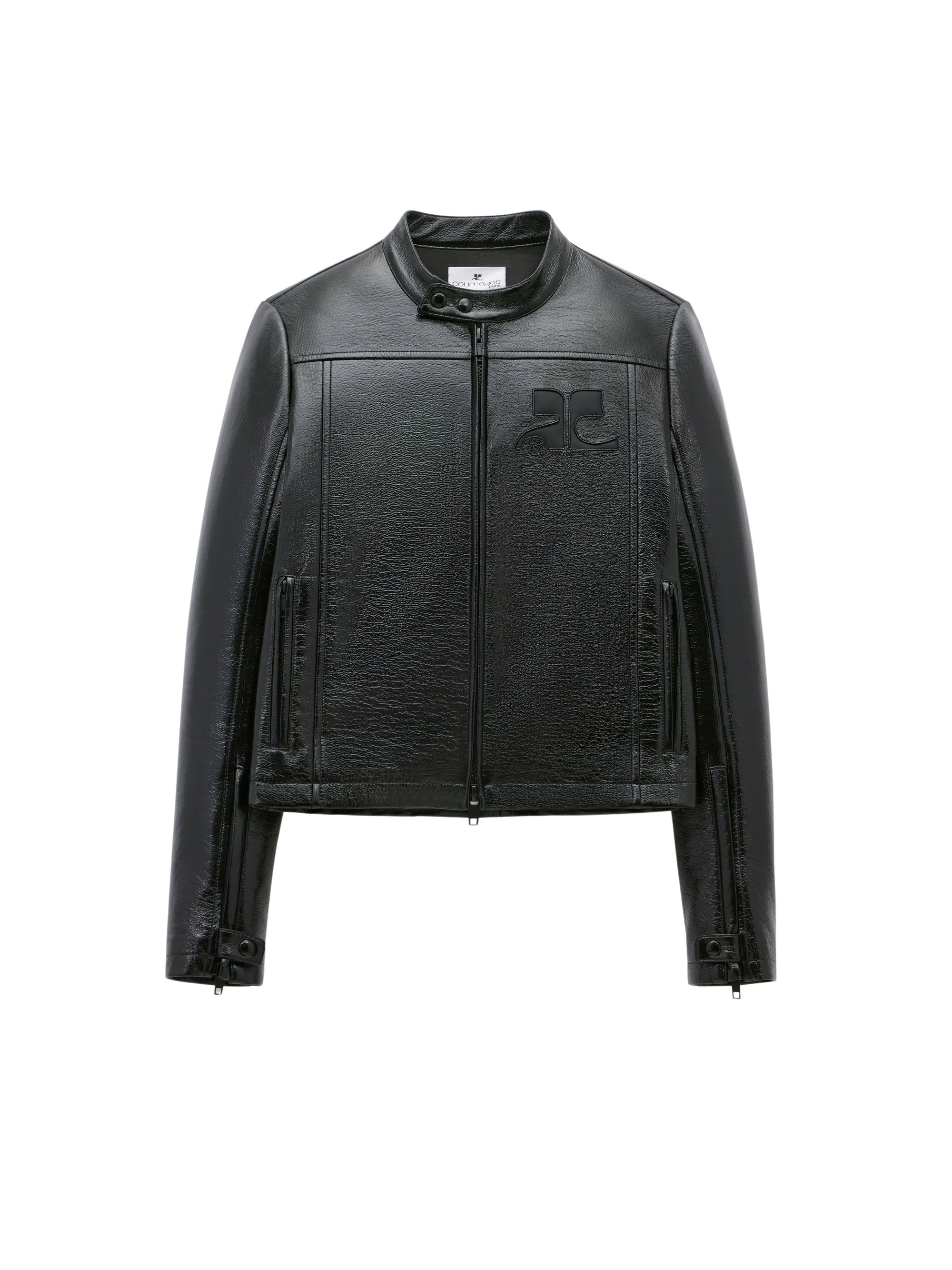 21pcs NEW / VESTE BIKER EN VINYLE  - Black