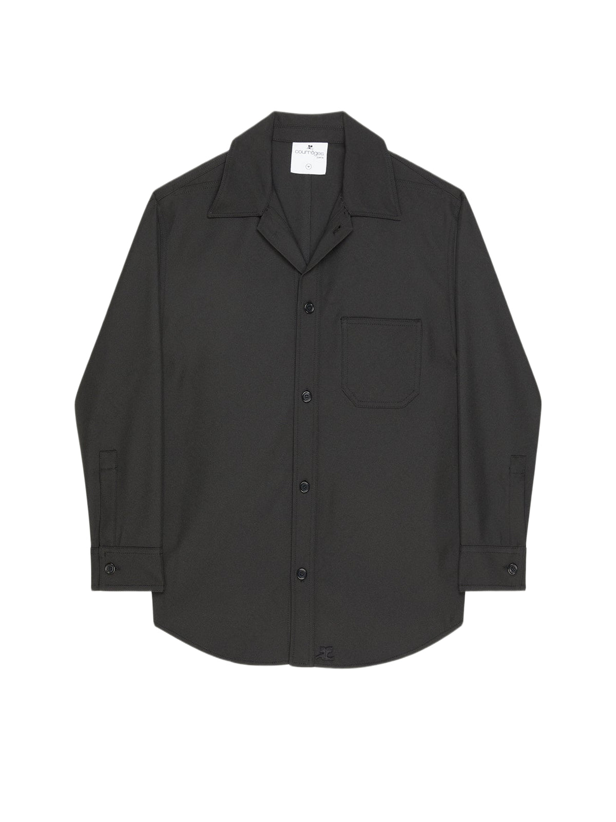 Chemise oversize en sergé - Black