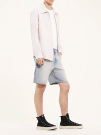 Chemise zippée en sergé - Lime Stone