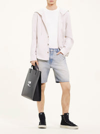 PRIX MARQUE : 120 / CHEMISE À CAPUCHE EN TWILL