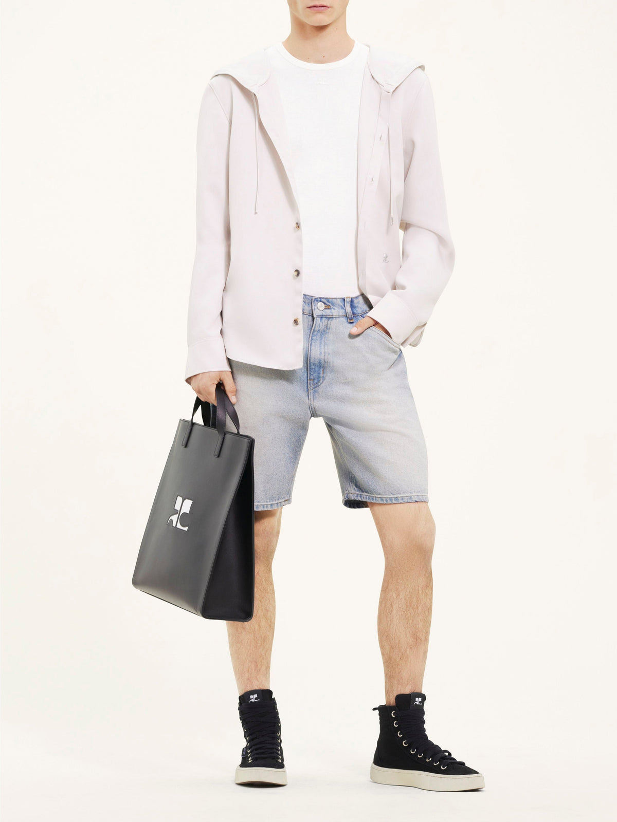 PRIX MARQUE : 120 / CHEMISE À CAPUCHE EN TWILL